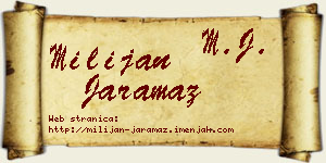 Milijan Jaramaz vizit kartica